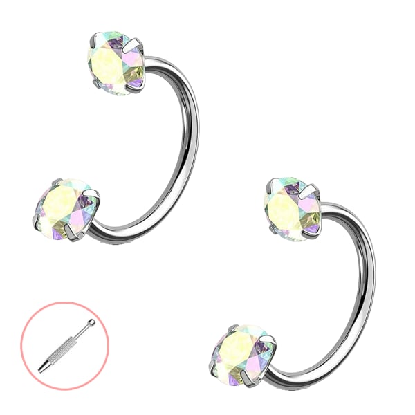 Horseshoe-shaped nose ring – internal thread & comfortable