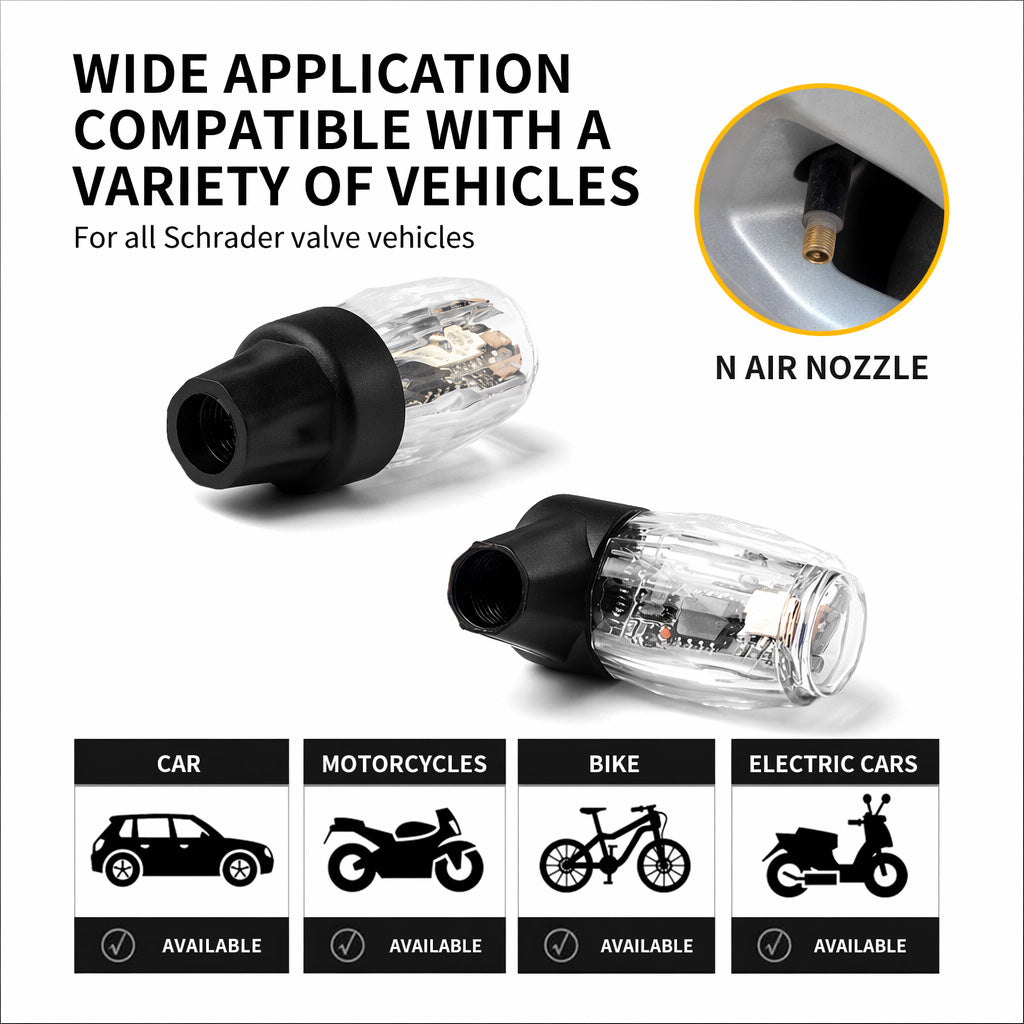 💡Tire lights for cars – LED lights for rims with lighting in the valve head