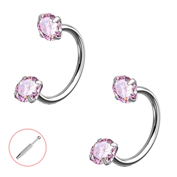 Horseshoe-shaped nose ring – internal thread & comfortable