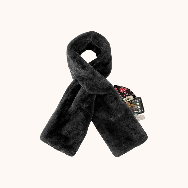 Black Friday Big Promotion Save 49%🔥Faux Fur Scarf With Hidden Zipper Pocket