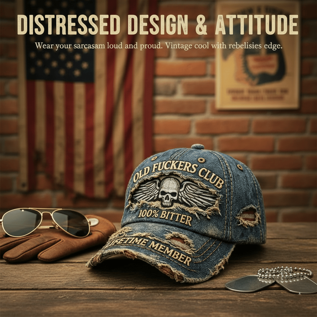 🧢Old F*ckers Club – Vintage-Baseballclub