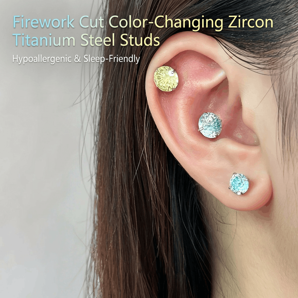 🌈Gradient Sparkling Zirconia Earrings