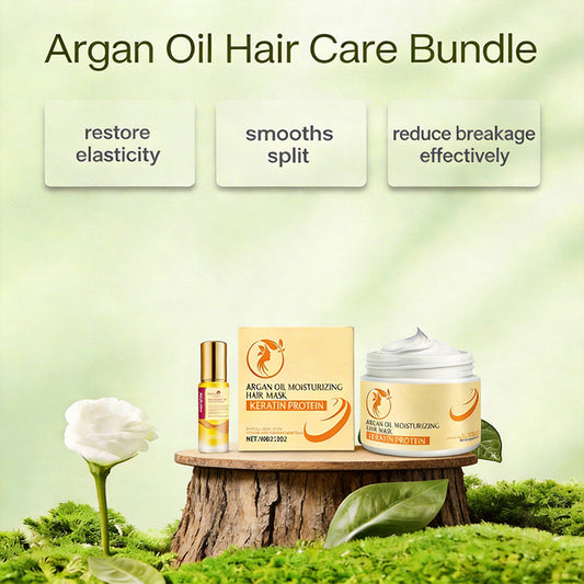 🧴Argan Oil Hair Care Bundle-Ultimate Hydration & Repair for Lustrous Locks