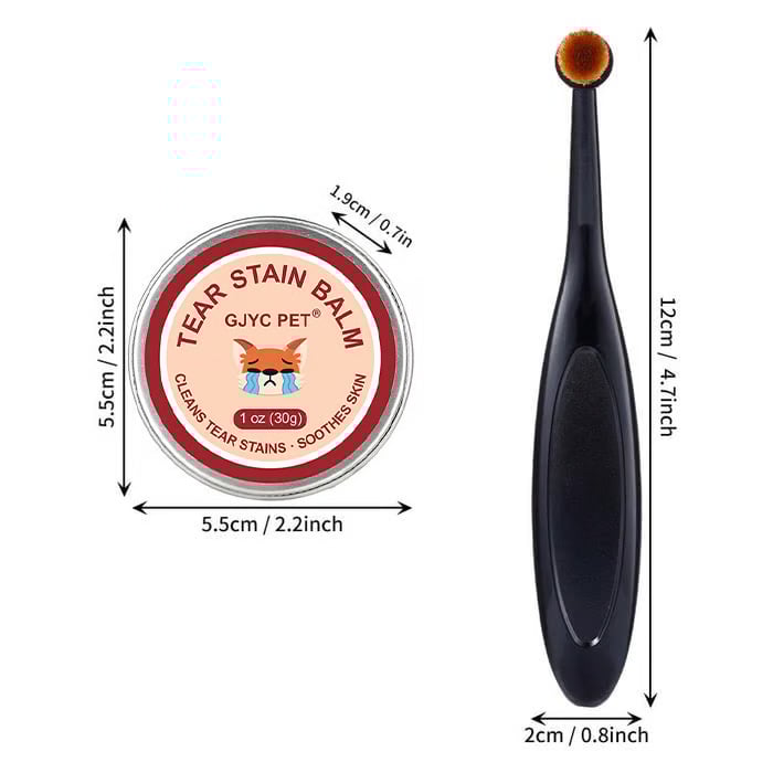 👀✨PET Tear Stain Protection Cream & Brush Set 🐱🐶 for dogs & Cats