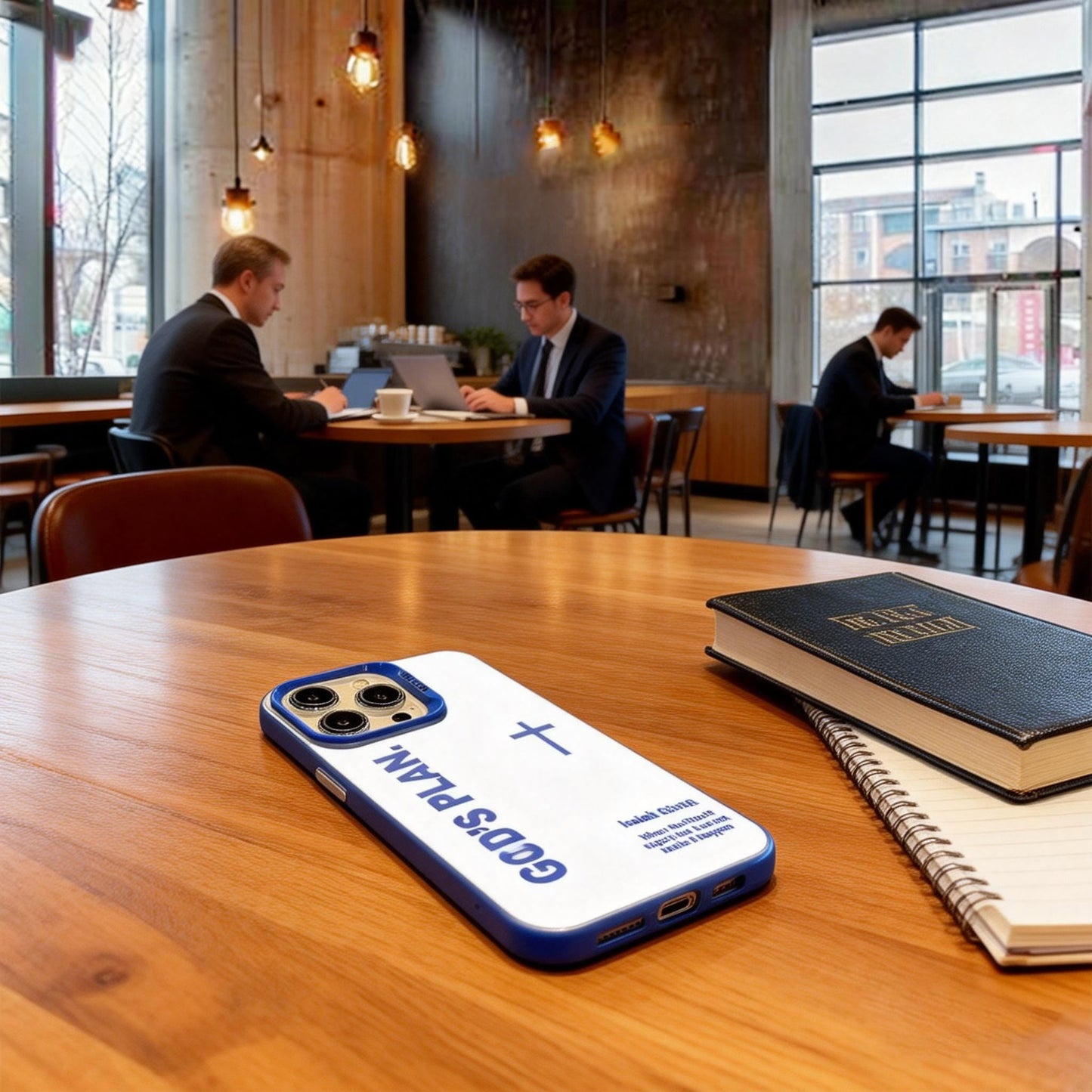 Laser Biblical Verse & Cross iPhone Case