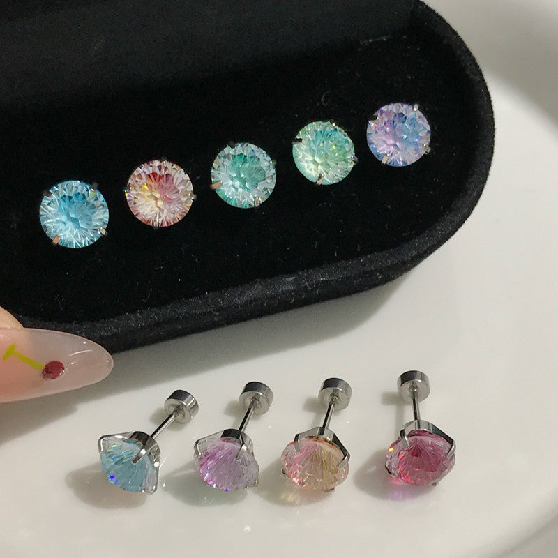 🌈Gradient Sparkling Zirconia Earrings