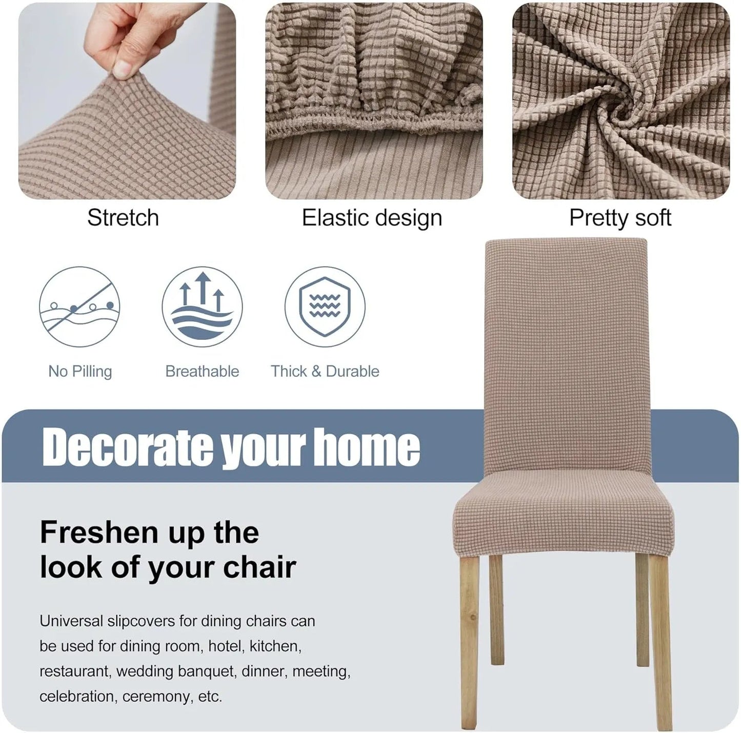 Chair covers – give an old chair a new and fresh look instantly!