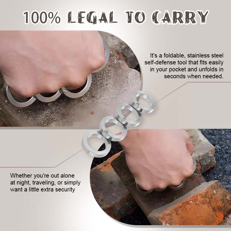 Foldable self-defense ring – special offer today: 49% discount!