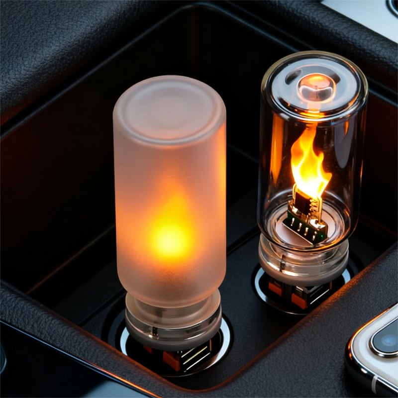 🔥USB mood lamp with realistic flame effect