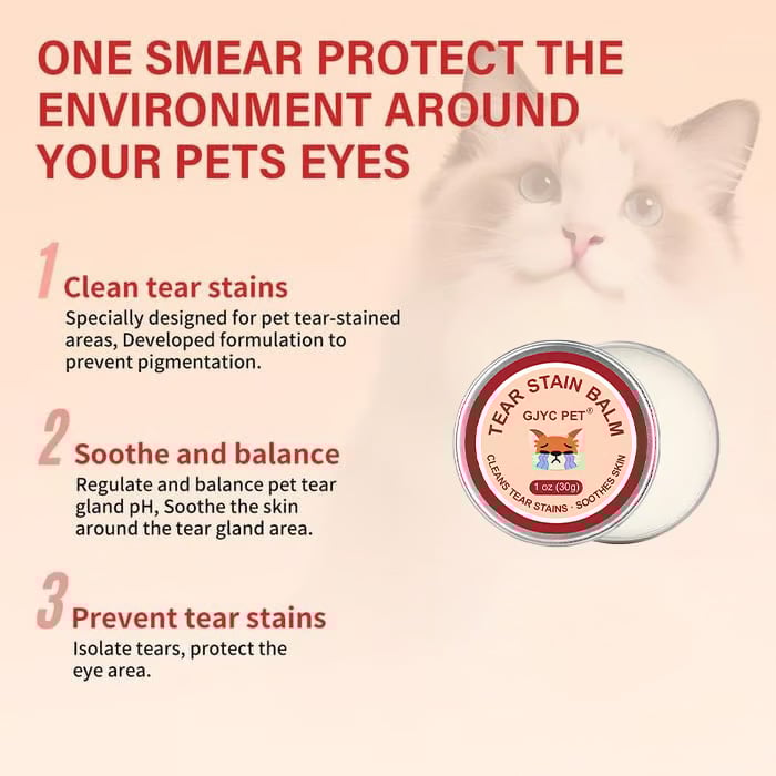 👀✨PET Tear Stain Protection Cream & Brush Set 🐱🐶 for dogs & Cats