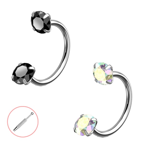 Horseshoe-shaped nose ring – internal thread & comfortable