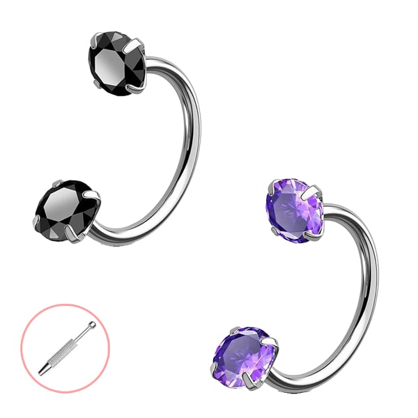 Horseshoe-shaped nose ring – internal thread & comfortable