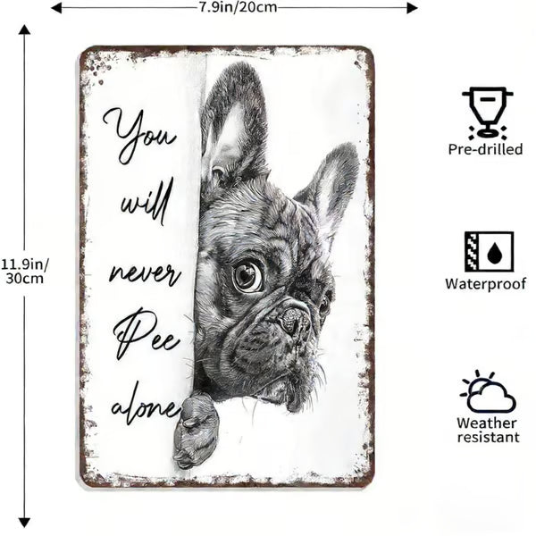 Vintage black and white cat and highland cattle as wall art