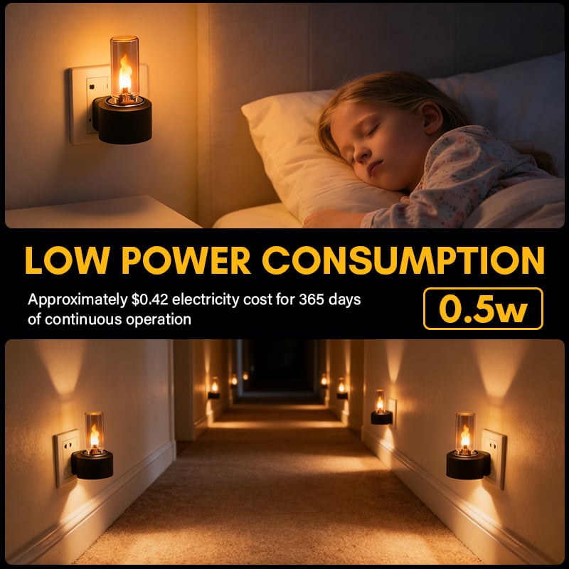 🔥USB mood lamp with realistic flame effect