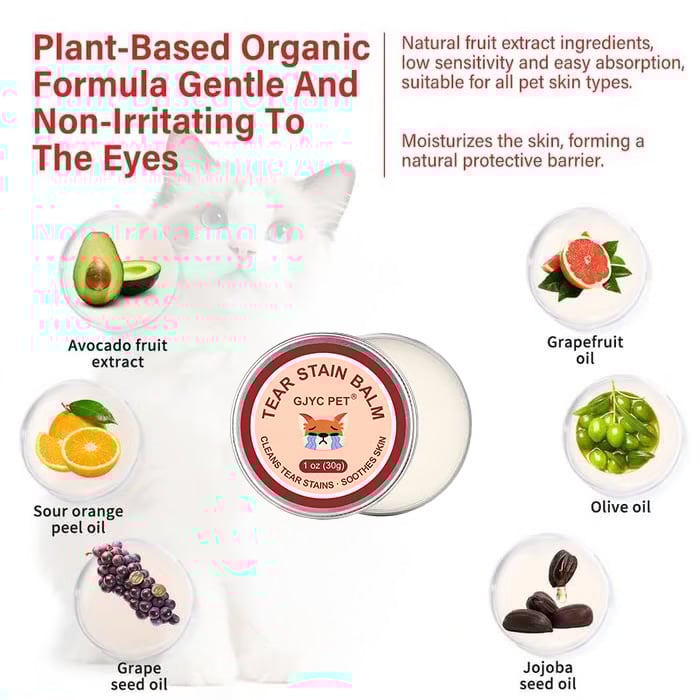 👀✨PET Tear Stain Protection Cream & Brush Set 🐱🐶 for dogs & Cats