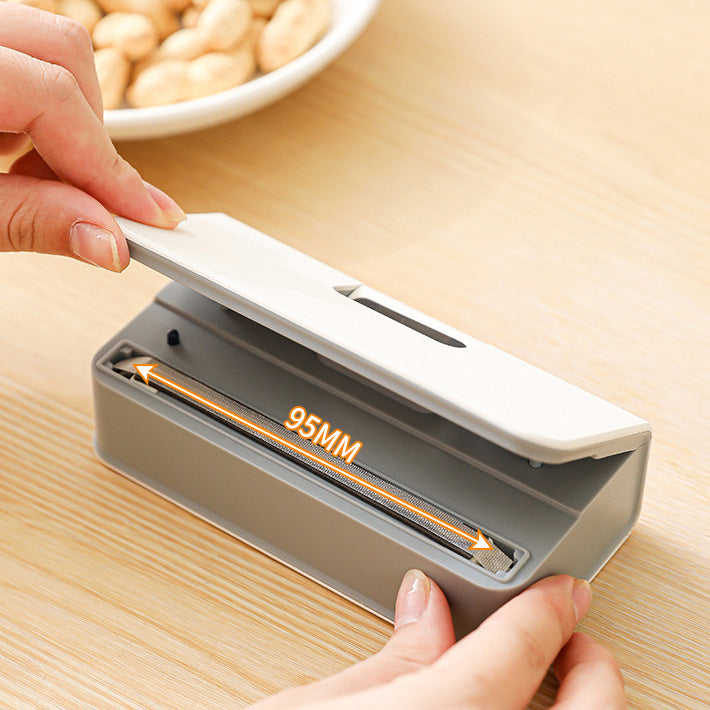 🔧Portable USB sealing machine with two functions – sealing and opening, LED display with 6 settings