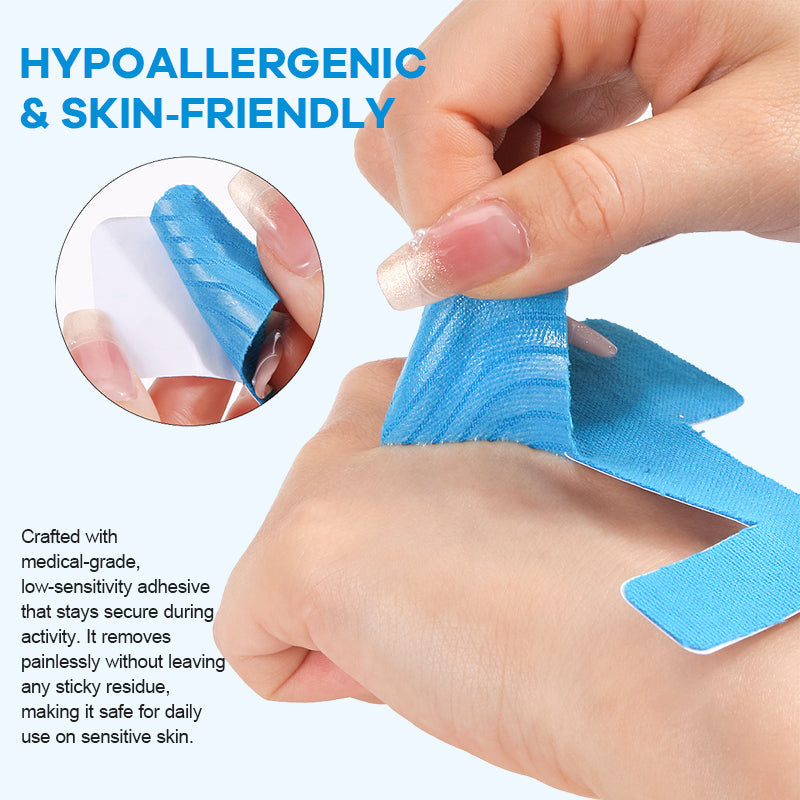 Pre-cut kinesiology tape for hallux valgus