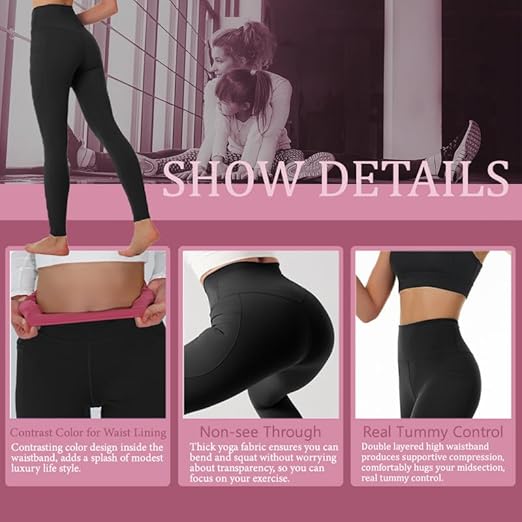 🔥High-waisted tummy-control and body-shaping workout legging