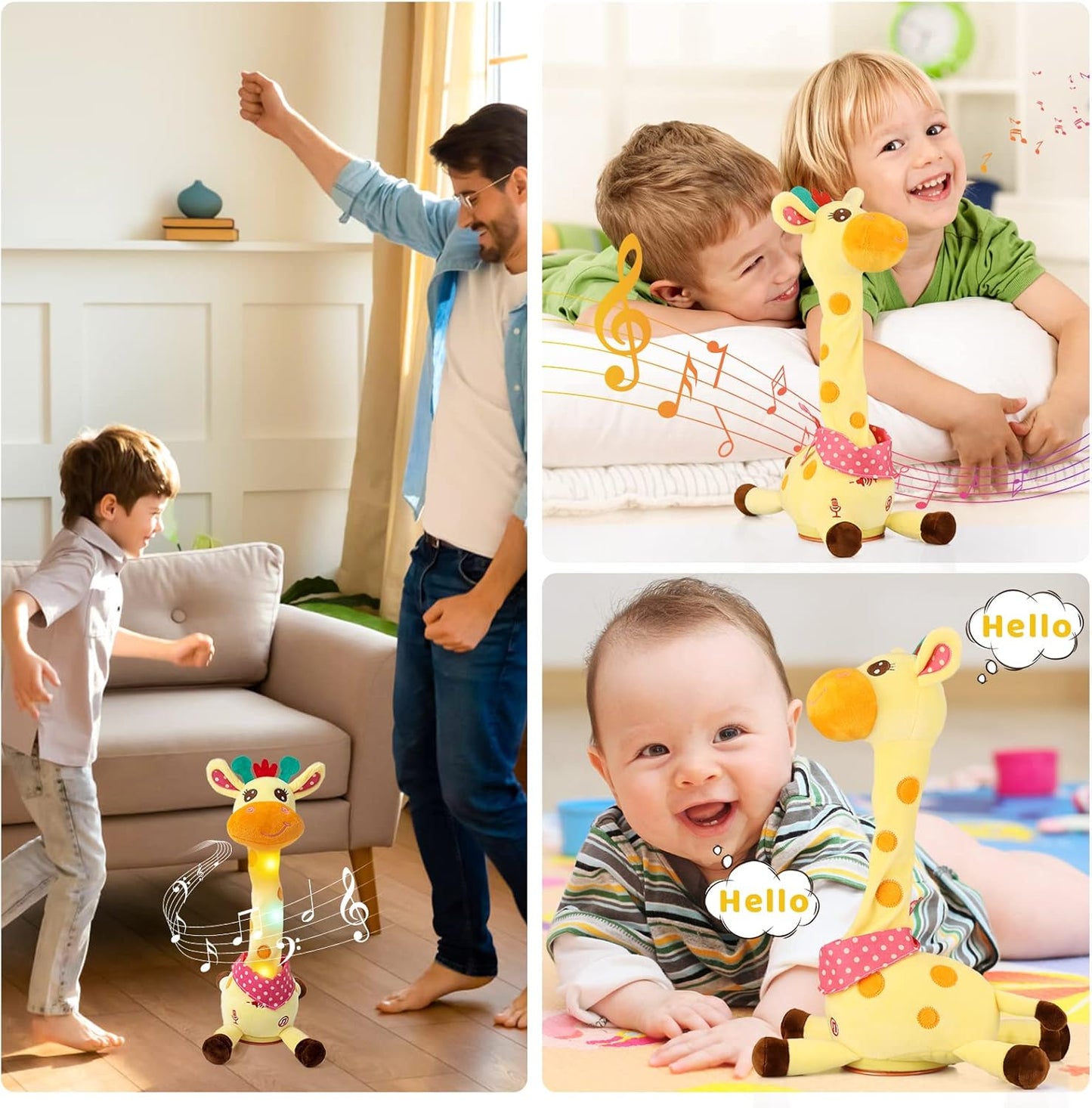 🎉 The best-selling musical giraffe toy – sings, dances and repeats what you say! 🦒🎵🗣️