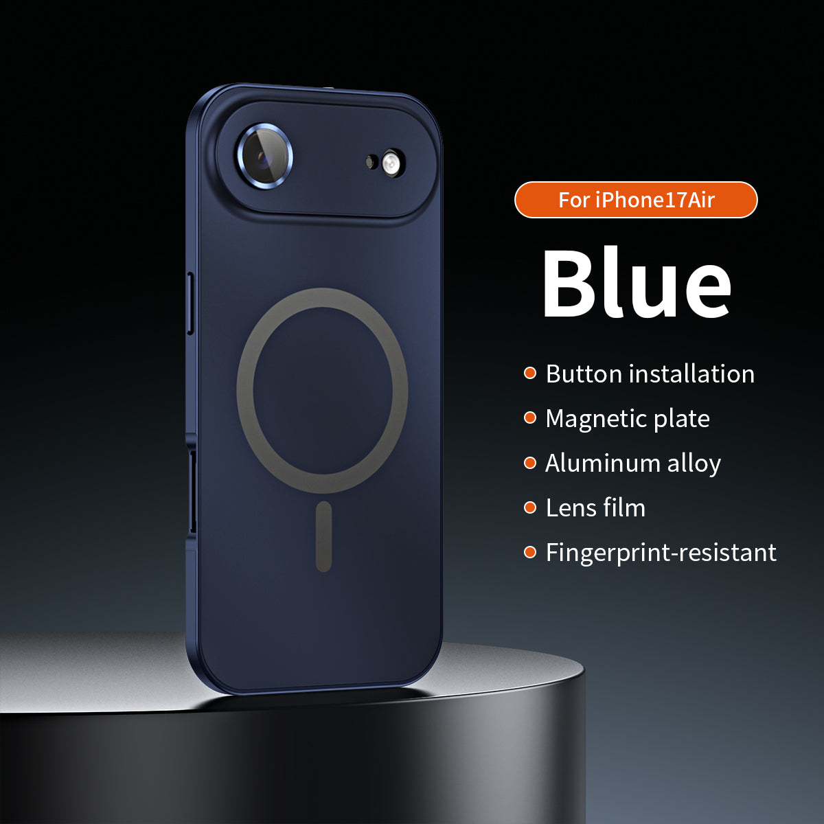 Magnetic Metal Snap-On Case For iPhone