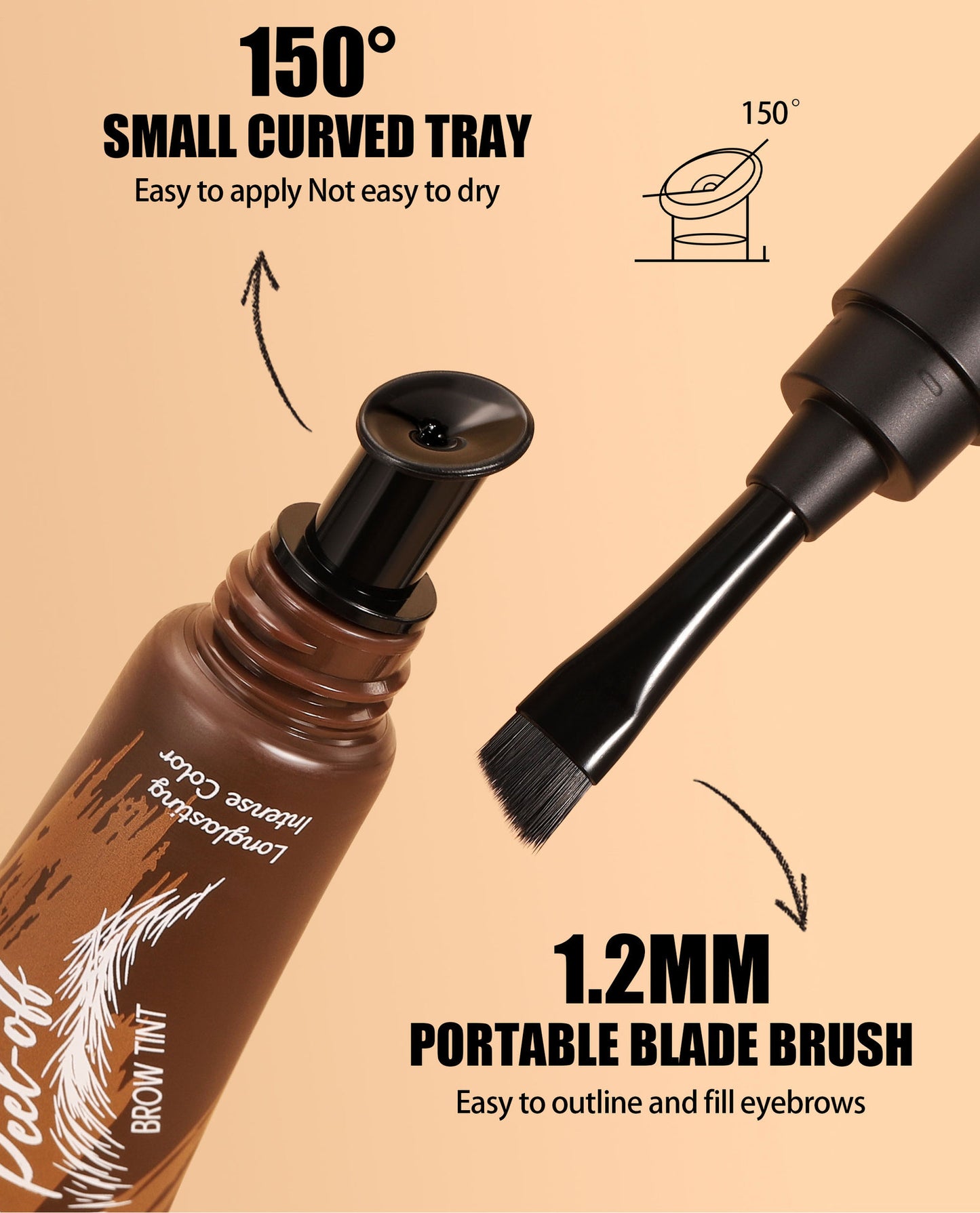 Peel-Off Brow Tint – Long-Lasting Waterproof Eyebrow Gel