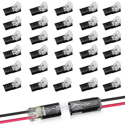 Quick Wiring🔌Double-Wire Plug-in Connector Led Light Strip Connectors 2 Pin