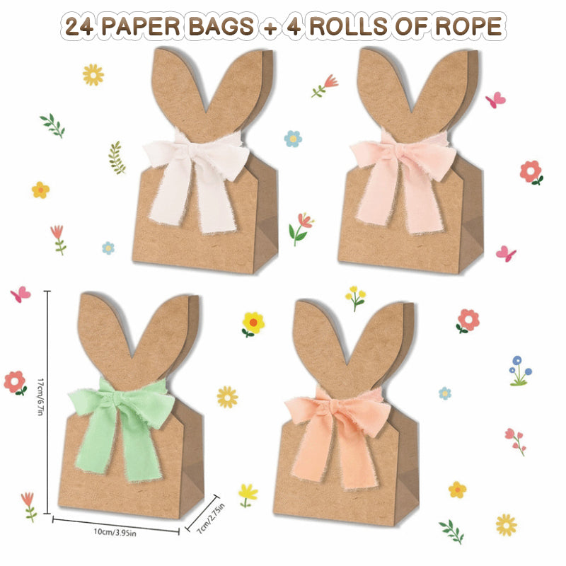 🐰 Easter bunny gift bags made from kraft pape