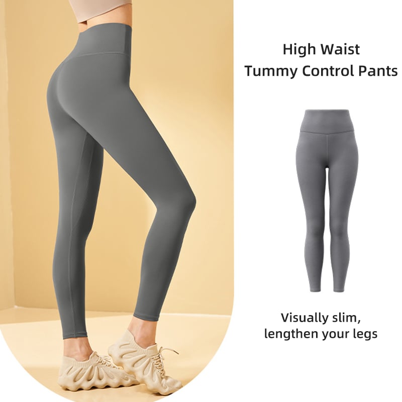 🔥High-waisted tummy-control and body-shaping workout legging