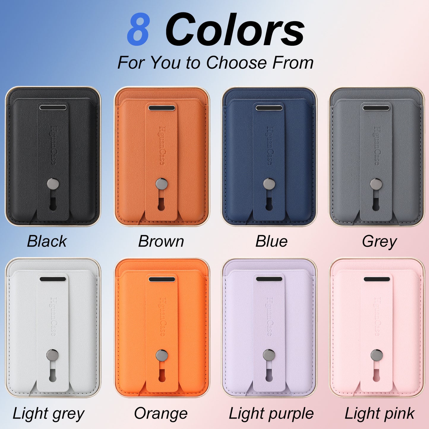 3-in-1 Magnetic Leather Card Holder for most iPhone models