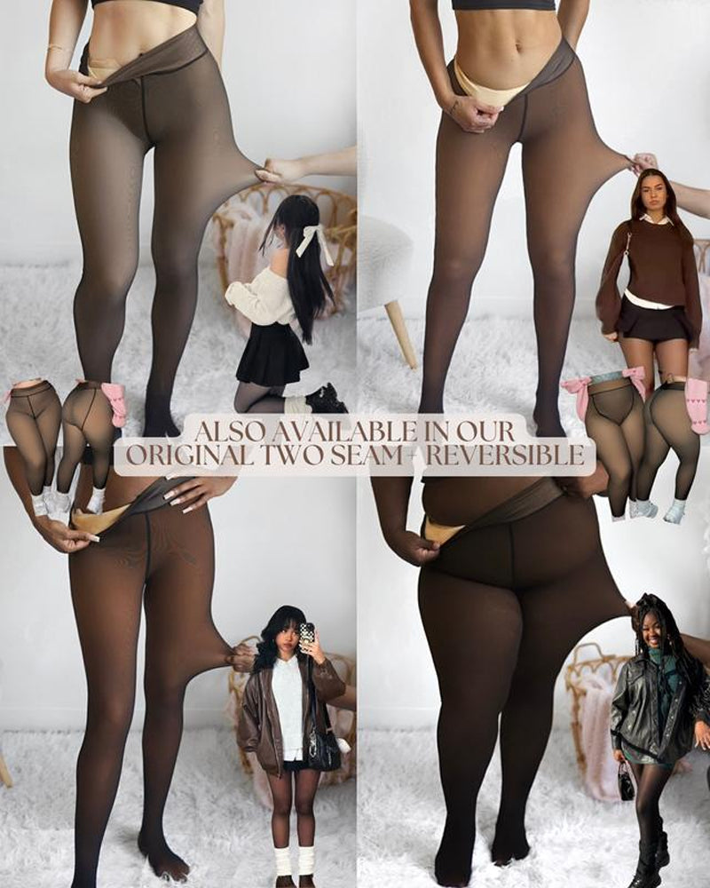 ⚡50K+ SOLD!❄️Shapewear fleece leggings with a single seam✨✨Stay warm. Look stylish. 💕