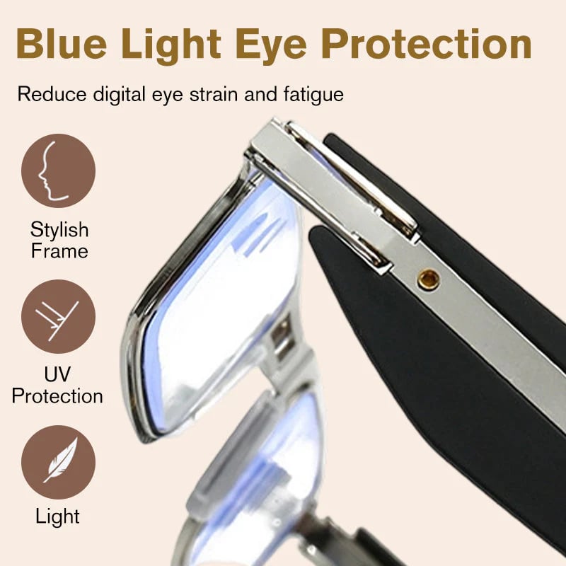 (🎁Last day 49% off)👓Foldable reading glasses with blue light filter and case