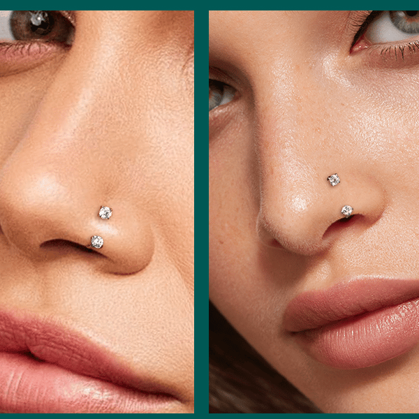 Horseshoe-shaped nose ring – internal thread & comfortable