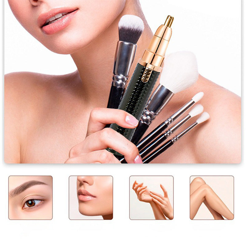 🔥 50% OFF FOR A LIMITED TIME! 3-in-1 Electric Eyebrow Trimmer - Interchangeable Nozzles for Eyebrows, Face and Fine-Tuning - Perfect for Both Men and Women