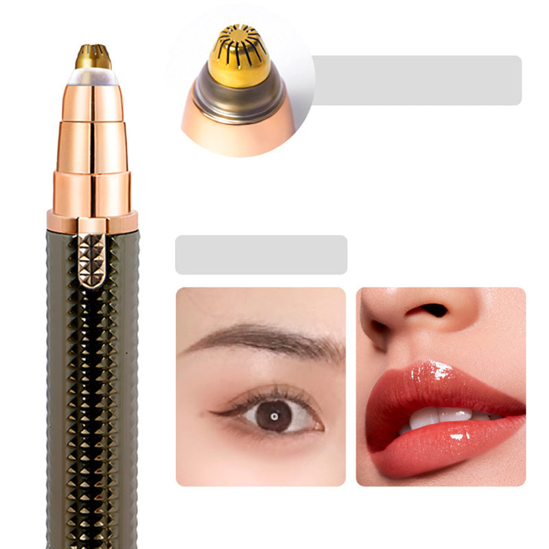 🔥 50% OFF FOR A LIMITED TIME! 3-in-1 Electric Eyebrow Trimmer - Interchangeable Nozzles for Eyebrows, Face and Fine-Tuning - Perfect for Both Men and Women
