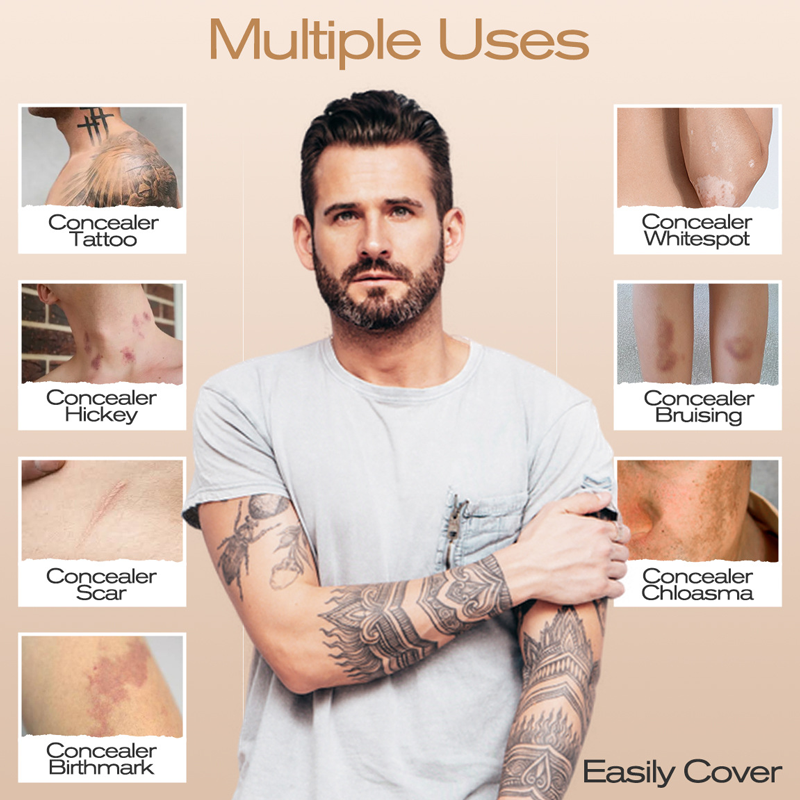 🥳2026 HOT SALE🥳💞50K+ SOLD!🎨🛡️Waterproof Scar Concealer – Dual‑shade custom match, covers scars & birthmarks. Sweat‑proof, all‑day wear. 💪✨